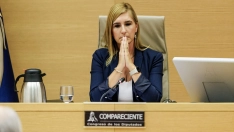 La exconsellera de Justicia i Interior de la Generalitat Valenciana Salomé Pradas comparece ante la Comisión de Investigación sobre la DANA, esta tarde en el Congreso de los Diputados. Carlos Luján / Europa Press