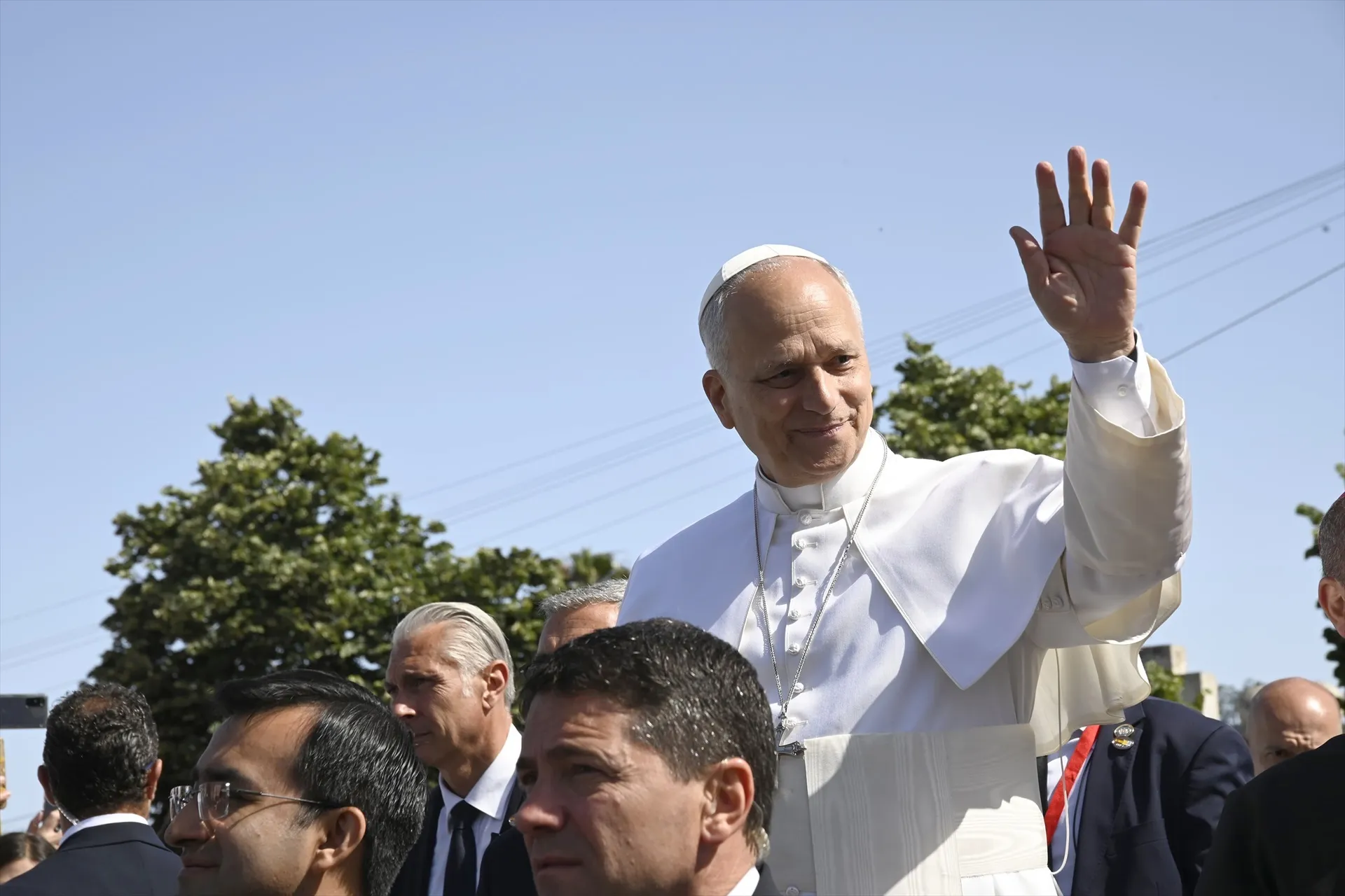 EuropaPress 7591297 papa leon xiv bebe encuentro realidades integracion migrantes plaza cristo EuropaPress 7591297 papa leon xiv bebe encuentro realidades integracion migrantes plaza cristo