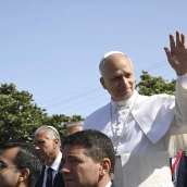 El Papa León XIV.  Eloísa Pérez / ACFI / Pool / Europa Press