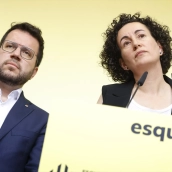 La secretaria general de ERC en funciones, Marta Rovira, durante una rueda de prensa de ERC, en la sede del partido, a 2 de agosto de 2024, en Barcelona, Catalunya (España). Kike Rincón / Europa Press. La secretaria general de ERC en funciones, Marta Rovira, durante una rueda de prensa de ERC, en la sede del partido, a 2 de agosto de 2024, en Barcelona, Catalunya (España). Kike Rincón / Europa Press.
