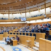 Aplausos durante una sesión plenaria en el Senado, a 29 de septiembre de 2026, en Madrid (España). Jesús Hellín / Europa Press.