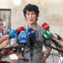 La ministra de Inclusión, Seguridad Social y Migraciones, Elma Saiz, atiende a los medios. Eduardo Parra / Europa Press