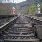 Vias de tren en la localidad alavesa de Amurrio