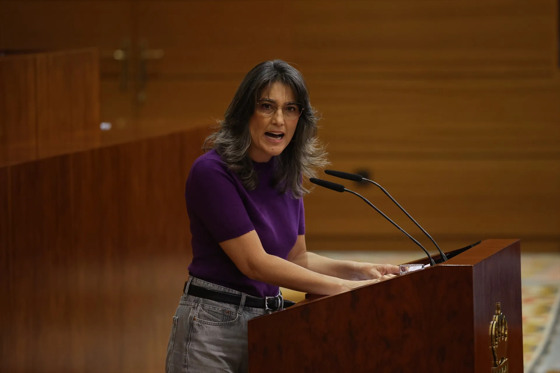 La portavoz de Más Madrid en la Asamblea de Madrid, Manuela Bergerot. Alejandro Martínez Vélez / Europa Press