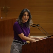 La portavoz de Más Madrid en la Asamblea de Madrid, Manuela Bergerot. Alejandro Martínez Vélez / Europa Press