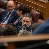 El presidente de Vox, Santiago Abascal. Fernando Sánchez / Europa Press