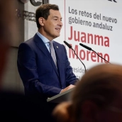 El presidente de la Junta de Andalucía, Juanma Moreno. Álex Zea / Europa Press