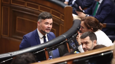 El portavoz de ERC en el Congreso, Gabriel Rufián, el pasado viernes. Eduardo Parra / Europa Press