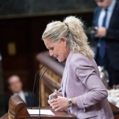 La portavoz de la Ejecutiva Federal del PSOE, Montse Mínguez. Jesús Hellín / Europa Press
