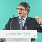 El presidente de Junts per Catalunya, Carles Puigdemont. Glòria Sánchez / Europa Press