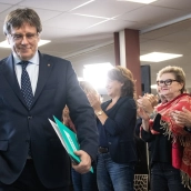 El presidente de Junts, Carles Puigdemont. Glòria Sánchez / Europa Press