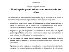 Comunicado íntegro | Europa Press Comunicado íntegro | Europa Press