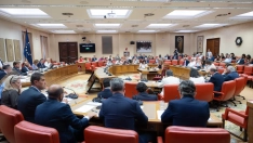 Vista de la sala durante la reunión de la Diputación Permanente del Congreso de los Diputados. Jesús Hellín / Europa Press