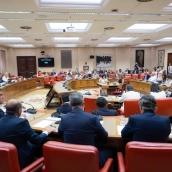 Vista de la sala durante la reunión de la Diputación Permanente del Congreso de los Diputados. Jesús Hellín / Europa Press