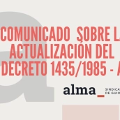 El sindicato ALMA respalda la actualización del Real Decreto 1435/1985 pero pide ajustes en la regulación de la IA