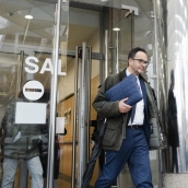 Antonio Hernado, este lunes en la Audiencia Nacional.