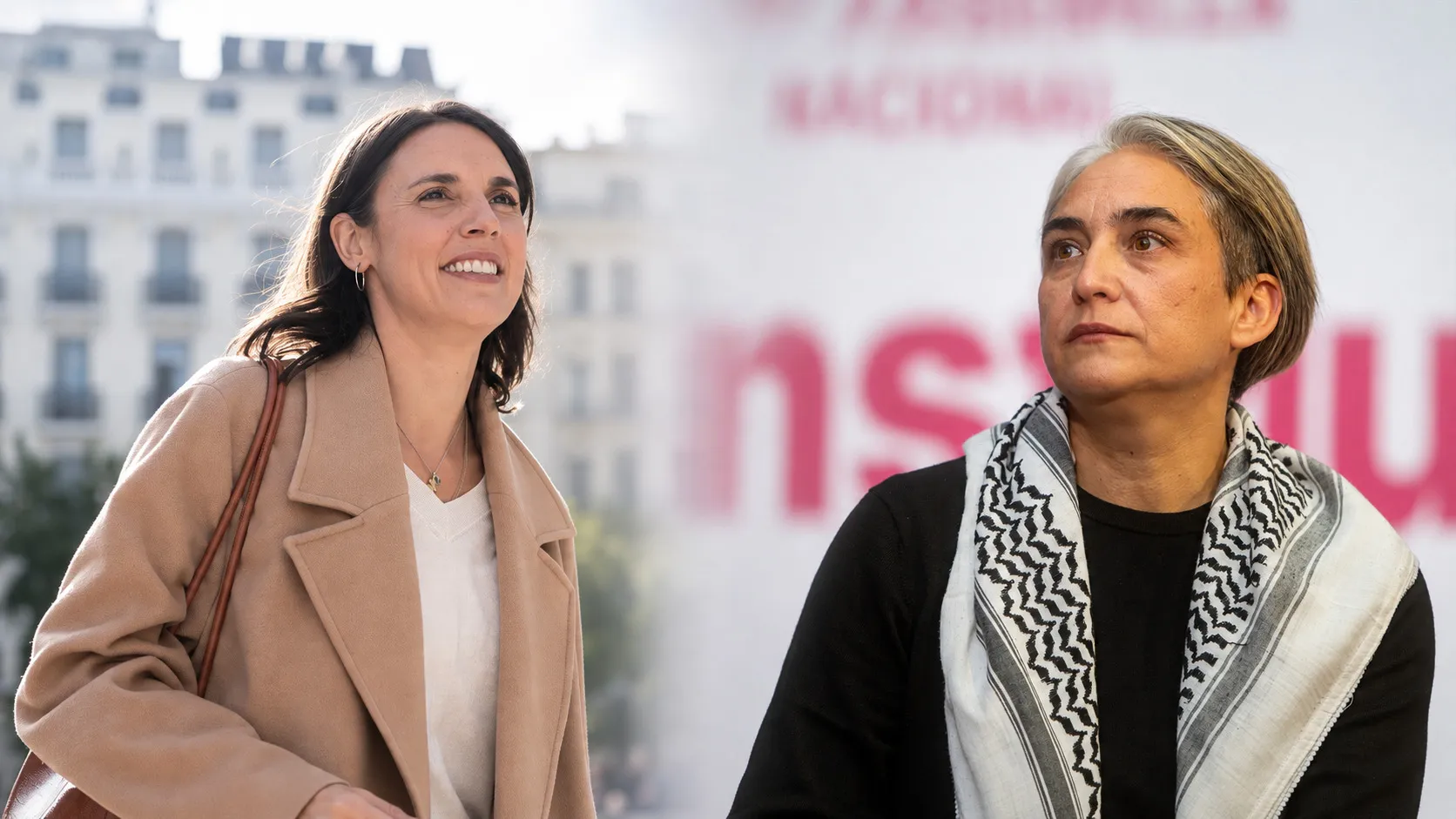 Montaje político entre dos escenarios