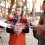 La portavoz del Sindicato de Inquilinas de Madrid, Valeria Racu, durante una rueda de prensa, a 8 de octubre de 2026, en Madrid (España). Eduardo Parra / Europa Press.