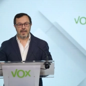 EuropaPress 6514512 portavoz vox jose antonio fuster rueda prensa sede vox 12 febrero 2025