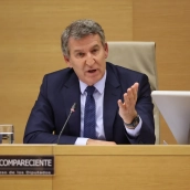 Feijóo, en la comisión de la Dana
