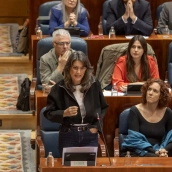 La líder de la oposición y portavoz de Más Madrid en la Asamblea de Madrid, Manuela Bergerot. Fuente: Más Madrid