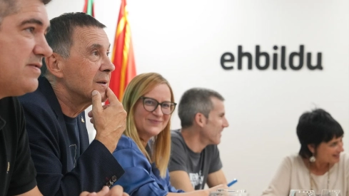 EuropaPress 7822957 secretario general eh bildu arnaldo otegi preside ejecutiva hegoalde eh