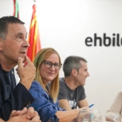EuropaPress 7822957 secretario general eh bildu arnaldo otegi preside ejecutiva hegoalde eh