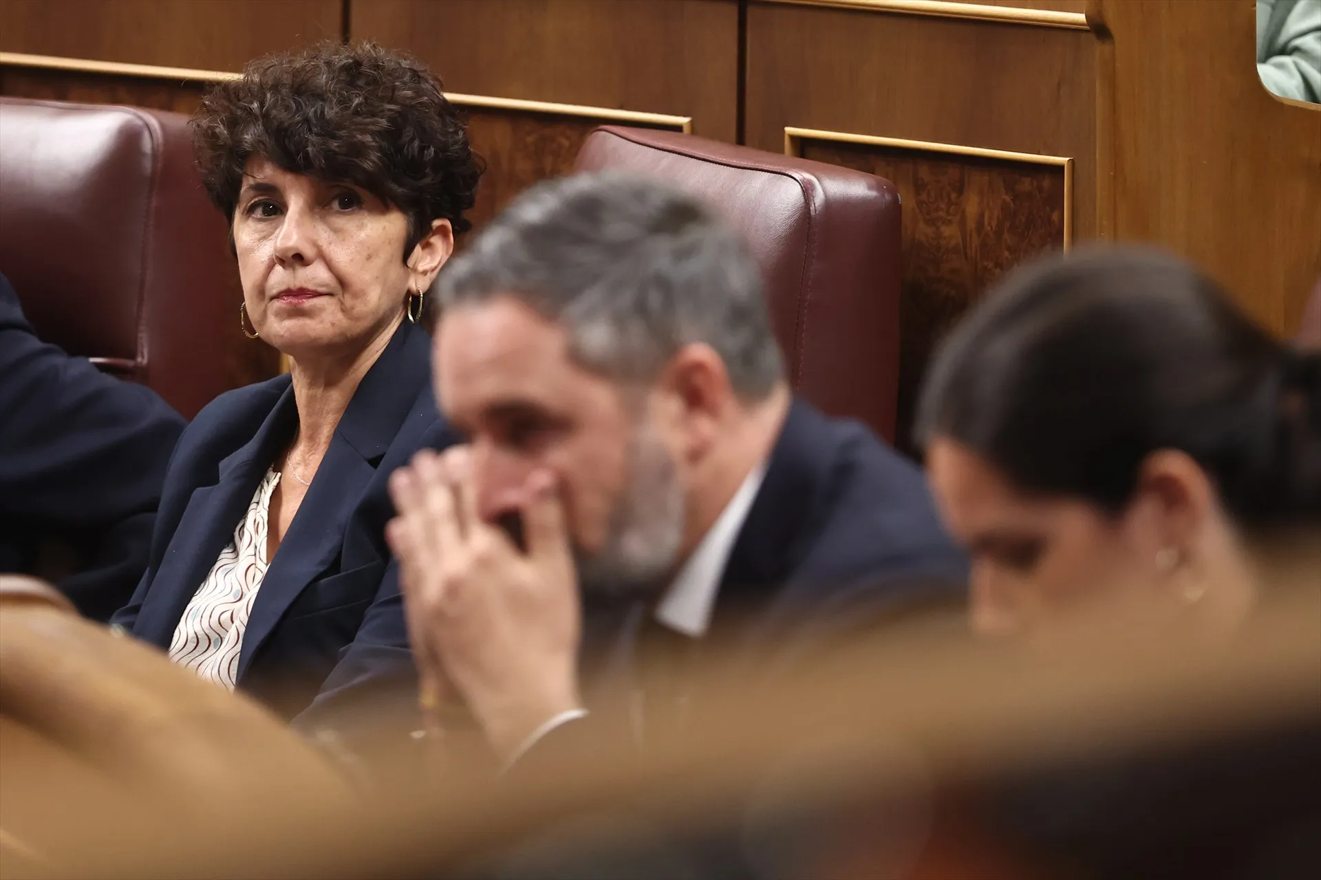 La portavoz del PNV en el Congreso, Maribel Vaquero, durante una sesión plenaria, en el Congreso de los Diputados La portavoz del PNV en el Congreso, Maribel Vaquero, durante una sesión plenaria, en el Congreso de los Diputados