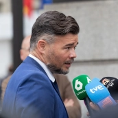 EuropaPress 7814603 portavoz erc congreso gabriel rufian atiende medios llegada sesion plenaria