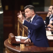 EuropaPress 7814860 portavoz erc congreso gabriel rufian interviene sesion plenaria congreso