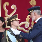 EuropaPress 7840573 rey felipe vi princesa leonor acto solemne homenaje bandera nacional