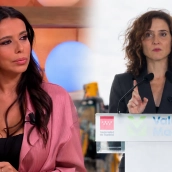 Sarah Santaolalla e Isabel Díaz Ayuso. Elaboración propia (Imágenes: RTVE y Europa Press)