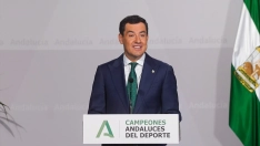 EuropaPress 5478821 presidente junta andalucia junma moreno interviene acto octubre 2023