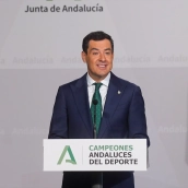 El presidente de la Junta de Andalucía, Junma Moreno. Francisco J. Olmo / Europa Press
