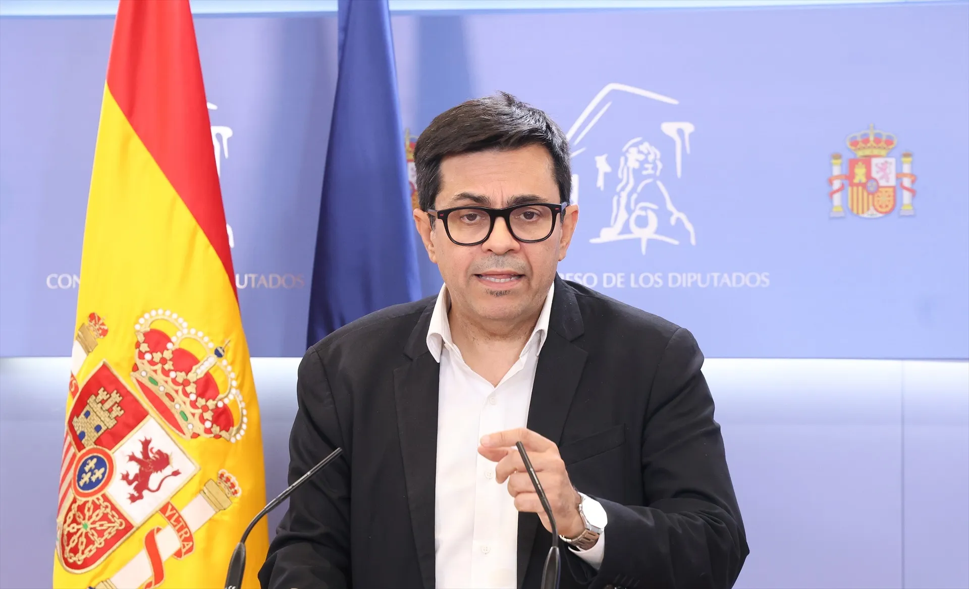 EuropaPress 7841911 diputado sumar gerardo pisarello rueda prensa congreso diputados 13 octubre EuropaPress 7841911 diputado sumar gerardo pisarello rueda prensa congreso diputados 13 octubre