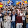 El alcalde de Madrid, José Luis Martínez-Almeida, el presidente del Partido Popular, Alberto Núñez Feijóo, y la presidenta de la Comunidad de Madrid, Isabel Díaz Ayuso. Carlos Luján / Europa Press