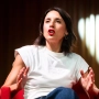 La secretaria política de Podemos y eurodiputada, Irene Montero, en el evento que protagonizó con Gabriel Rufián. Foto de archivo: Lorena Sopêna / Europa Press