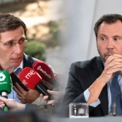 Montaje de prensa entre exteriores e interiores Montaje de prensa entre exteriores e interiores