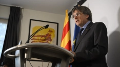 El presidente de Junts per Catalunya, Carles Puigdemont. Belga / Europa Press
