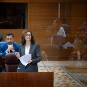 la presidenta de la Comunidad de Madrid, Isabel Díaz Ayuso.  Jesús Hellín / Europa Press