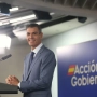 El presidente del Gobierno, Pedro Sánchez, en rueda de prensa en Moncloa el pasado martes 6 de octubre, tras la convocatoria de elecciones. Pool Moncloa/Borja Puig de la Bellacasa