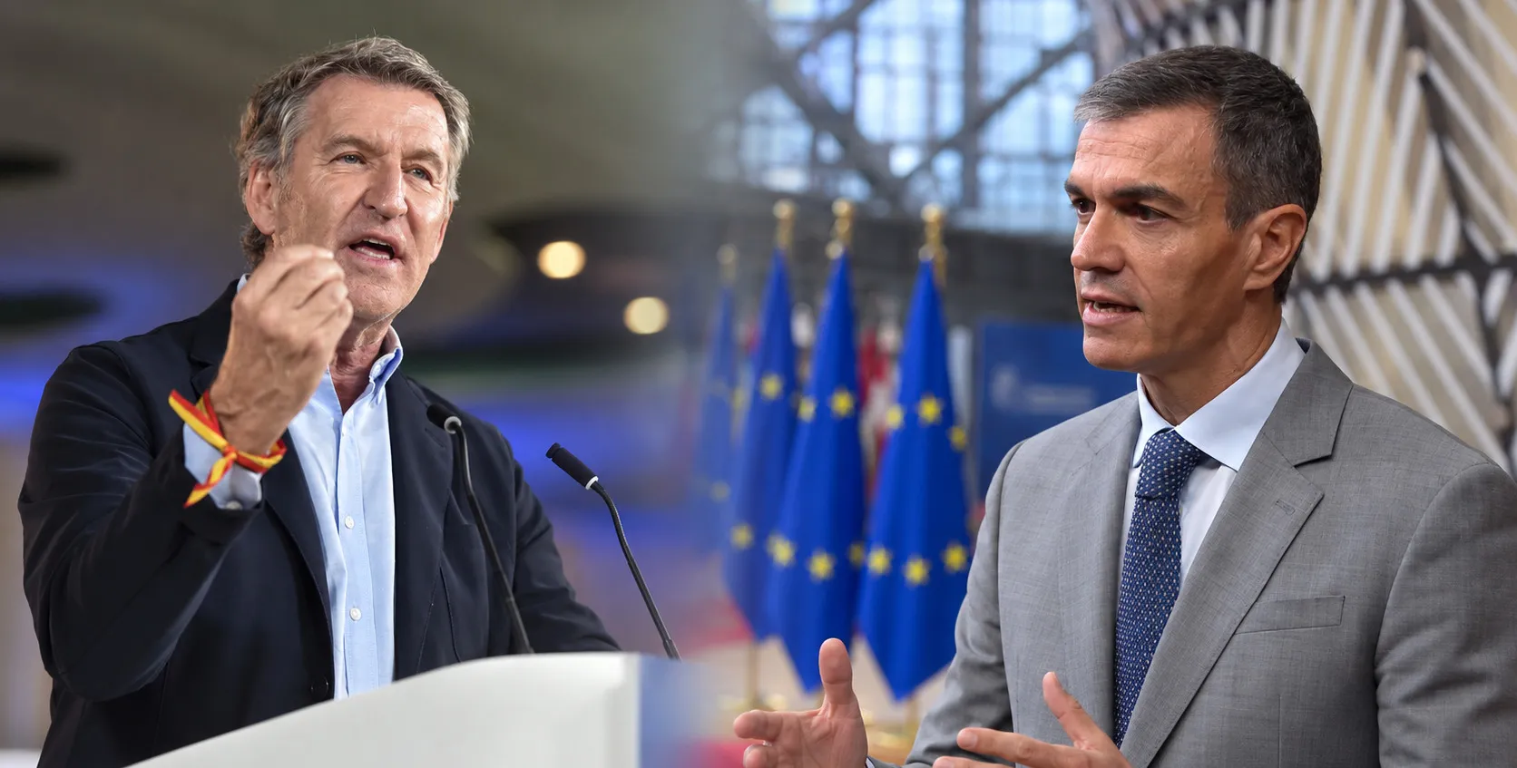 Duelo político en una rueda de prensa