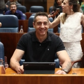 El diputado de Más Madrid y candidato número 1 por Madrid del Frente Amplio, Emilio Delgado. Fuente: EP