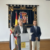 El ministro del Interior, Fernando Grande-Marlaska, visita distintas infraestructuras policiales situadas en El Tarajal. Fuente: Gabriela Sardá Núñez / Europa Press.
