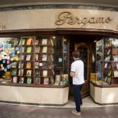 Exterior de la librería Pérgamo. Fuente: Eduardo Parra / Europa Press.