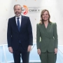 Jorge Azcón y Pilar Alegría, en el cara a cara de la campaña aragonesa.