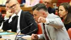 El diputado de ERC, Gabriel Rufián en la Diputación Permanente del Congreso de los Diputados. Marta Fernández / Europa Press