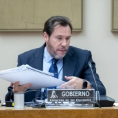El ministro Óscar Puente, en el Congreso