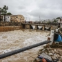 Caudal del río lleno de barro y vegetación que ha ido arrastrando el agua de las lluvias, a 19 de octubre de 2026, en Els Poblets, Comunidad Valenciana. Rober Solsona / Europa Press