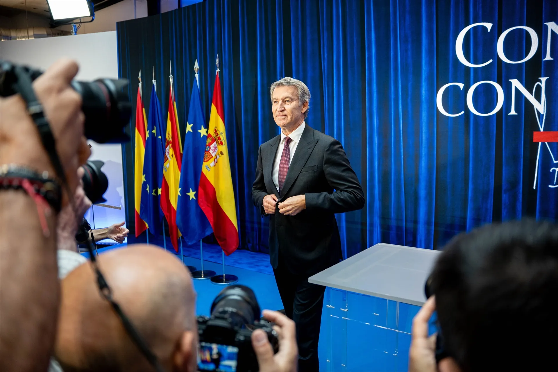 EuropaPress 7854966 presidente pp alberto nunez feijoo presenta contrato espana espacio larra EuropaPress 7854966 presidente pp alberto nunez feijoo presenta contrato espana espacio larra